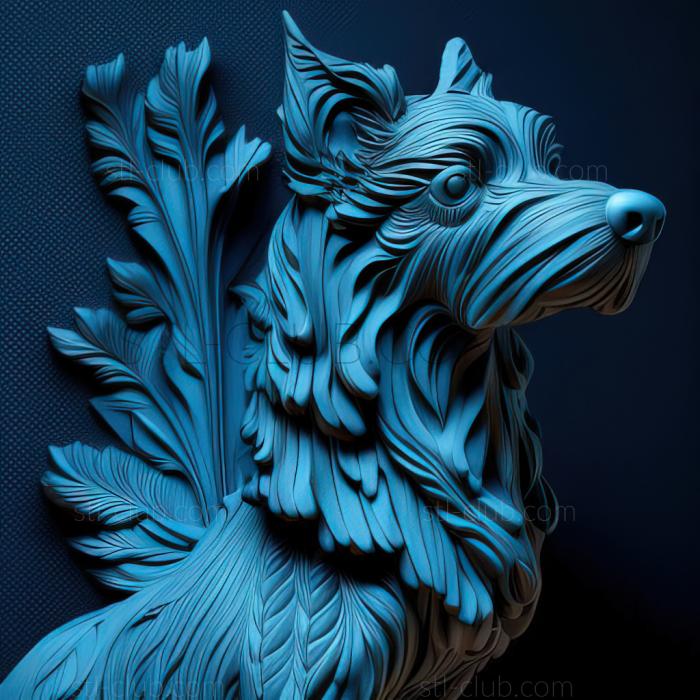 st Blue Gascon Griffon dog